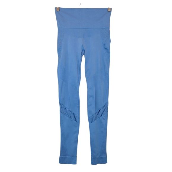 ALALA Essential Seamless Leggings Blue Womens Medium Sculpt Fit Tights High Rise - Picture 2 of 11